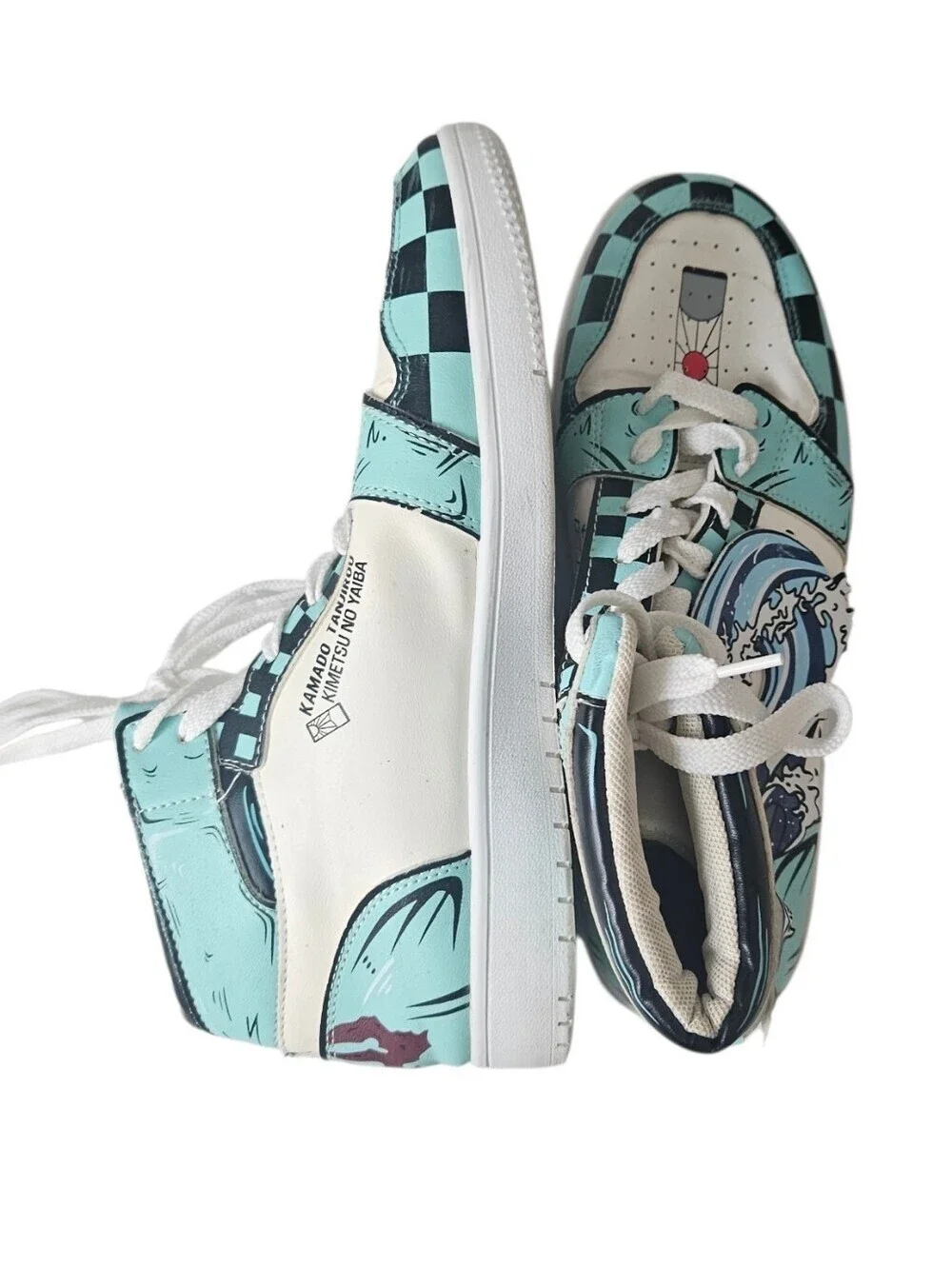 Demon Slayer Custom Kamado Tanjiro High Top Sneakers Men EU 42/US 9